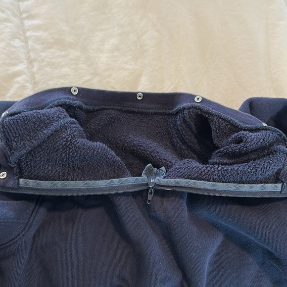 🚨Sandro Luxury BIG LOGO UNIVERSITY VINTAGE BLUE SWEATSHIRT size 2 - Picture 9 of 11